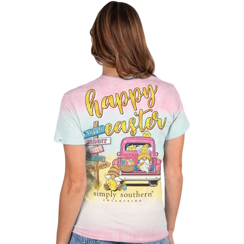 Simply Southern Happy Easter Tie Dye - Adult & Kids T-Shirts, Sweatshirts & Hoodies apparel design preview 1
