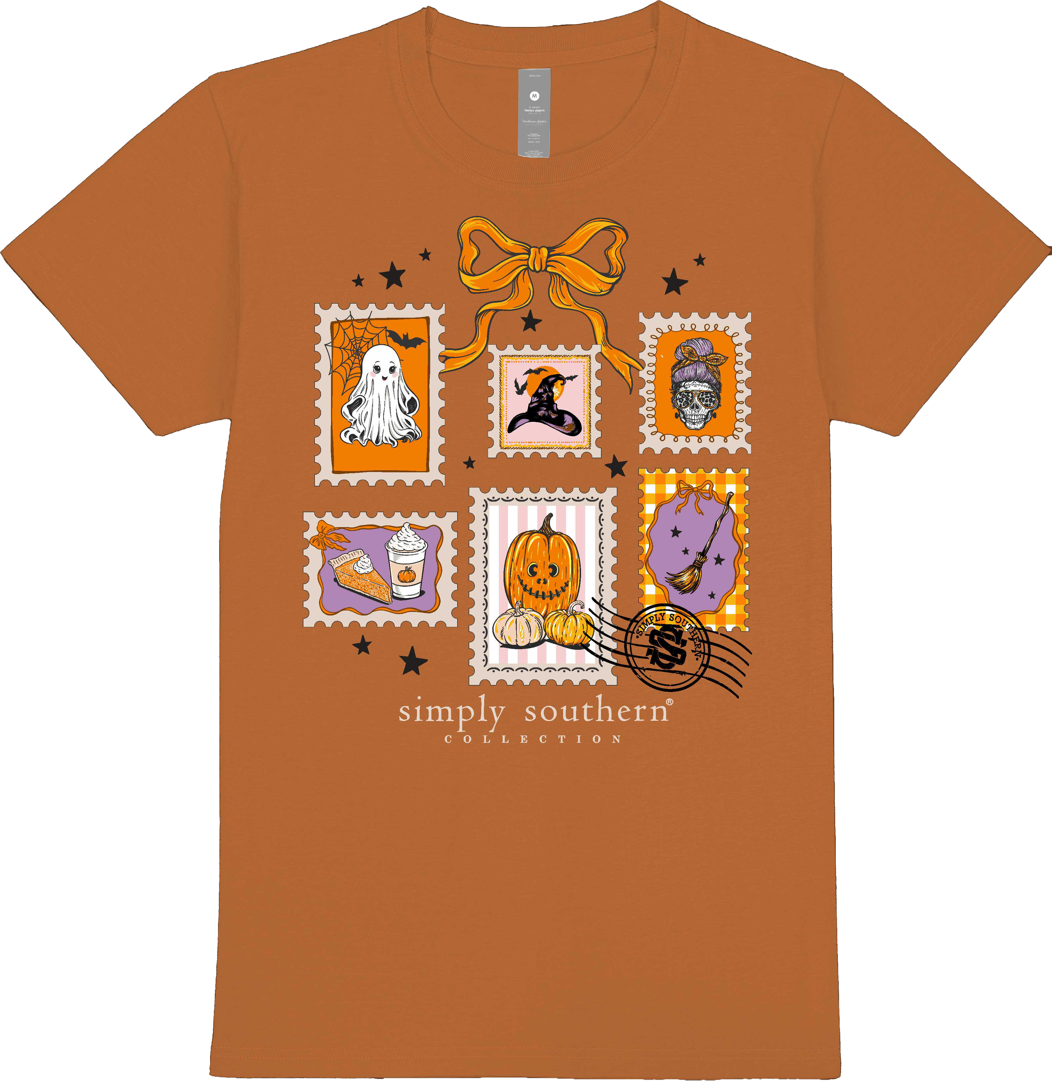 Simply Southern Spooky Stamps Fall - Adult & Kids T-Shirts, Sweatshirts & Hoodies apparel design preview 2