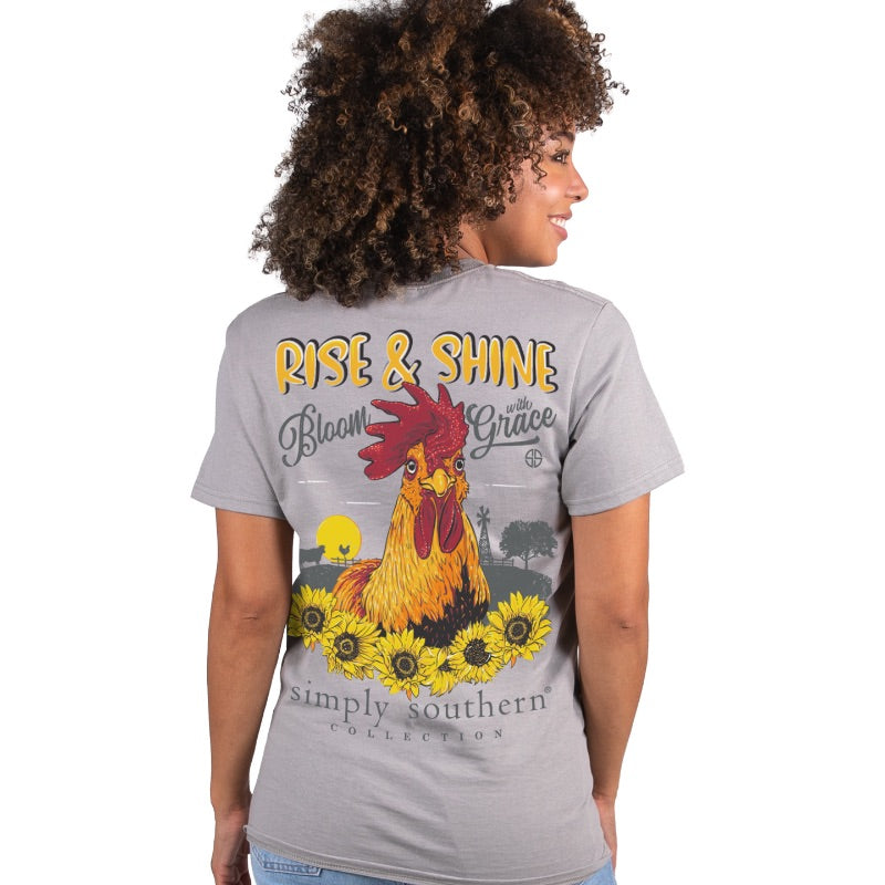 Simply Southern Preppy Rise Shine Farm - Adult & Kids T-Shirts, Sweatshirts & Hoodies apparel design preview 1