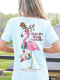 Simply Southern Flamingo Christmas Holiday - Adult & Kids T-Shirts, Sweatshirts & Hoodies apparel design preview 1