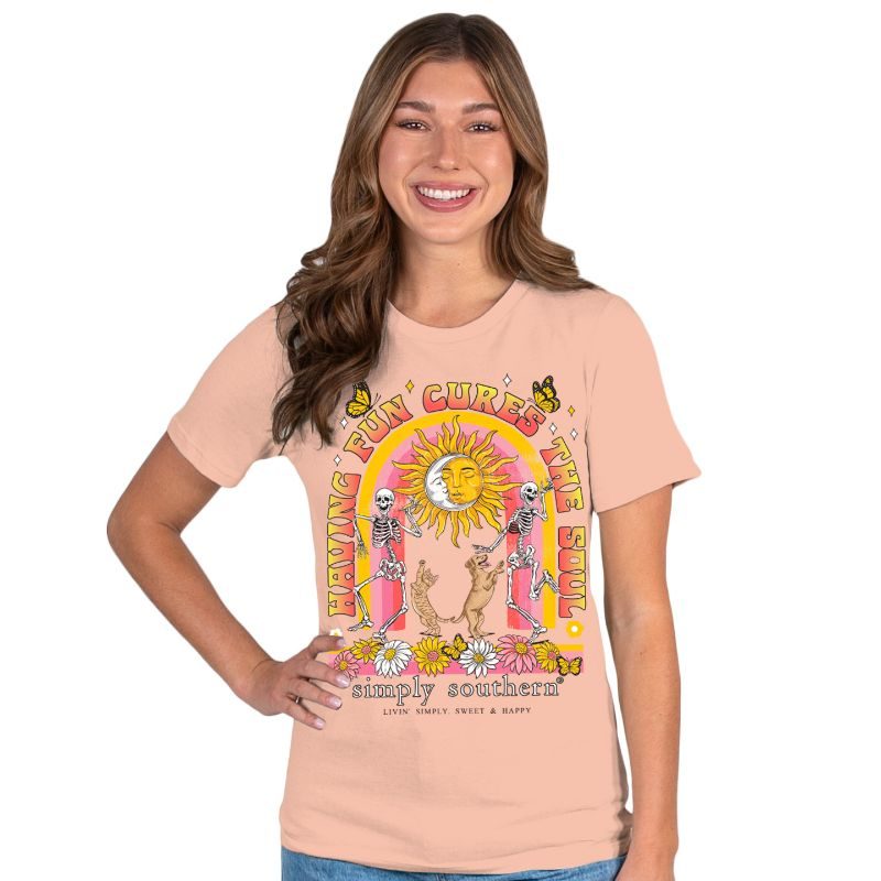 SALE Simply Southern Fun Cures The Soul - Adult & Kids T-Shirts, Sweatshirts & Hoodies apparel design preview 2