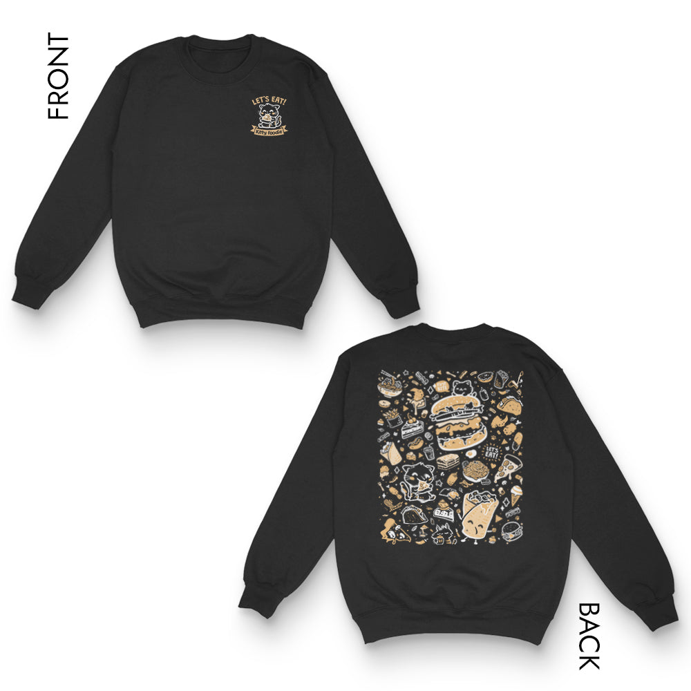 Kitty Foodie (Logo Doodle) - Adult & Kids T-Shirts, Sweatshirts & Hoodies apparel design preview 1