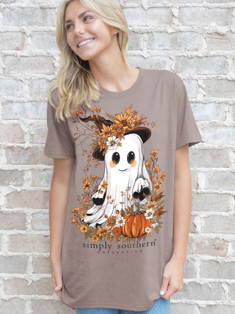 Simply Southern Ghost Pumpkin Fall - Adult & Kids T-Shirts, Sweatshirts & Hoodies apparel design preview 2