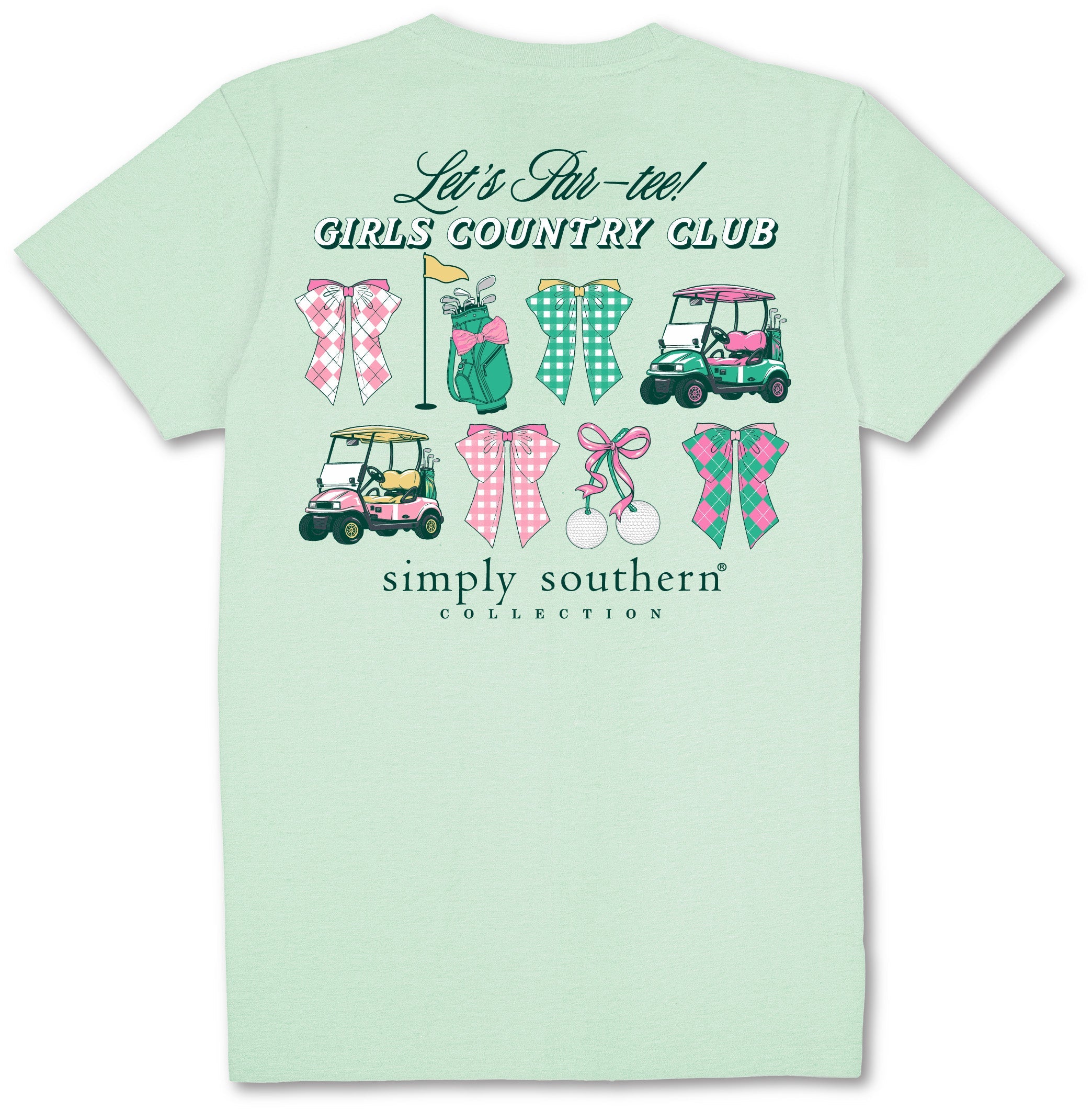 Simply Southern Country Club Golf - Adult & Kids T-Shirts, Sweatshirts & Hoodies apparel design preview 2