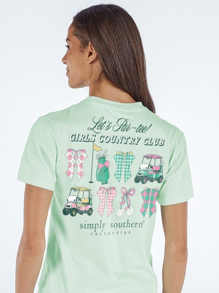Simply Southern Country Club Golf - Adult & Kids T-Shirts, Sweatshirts & Hoodies apparel design preview 1