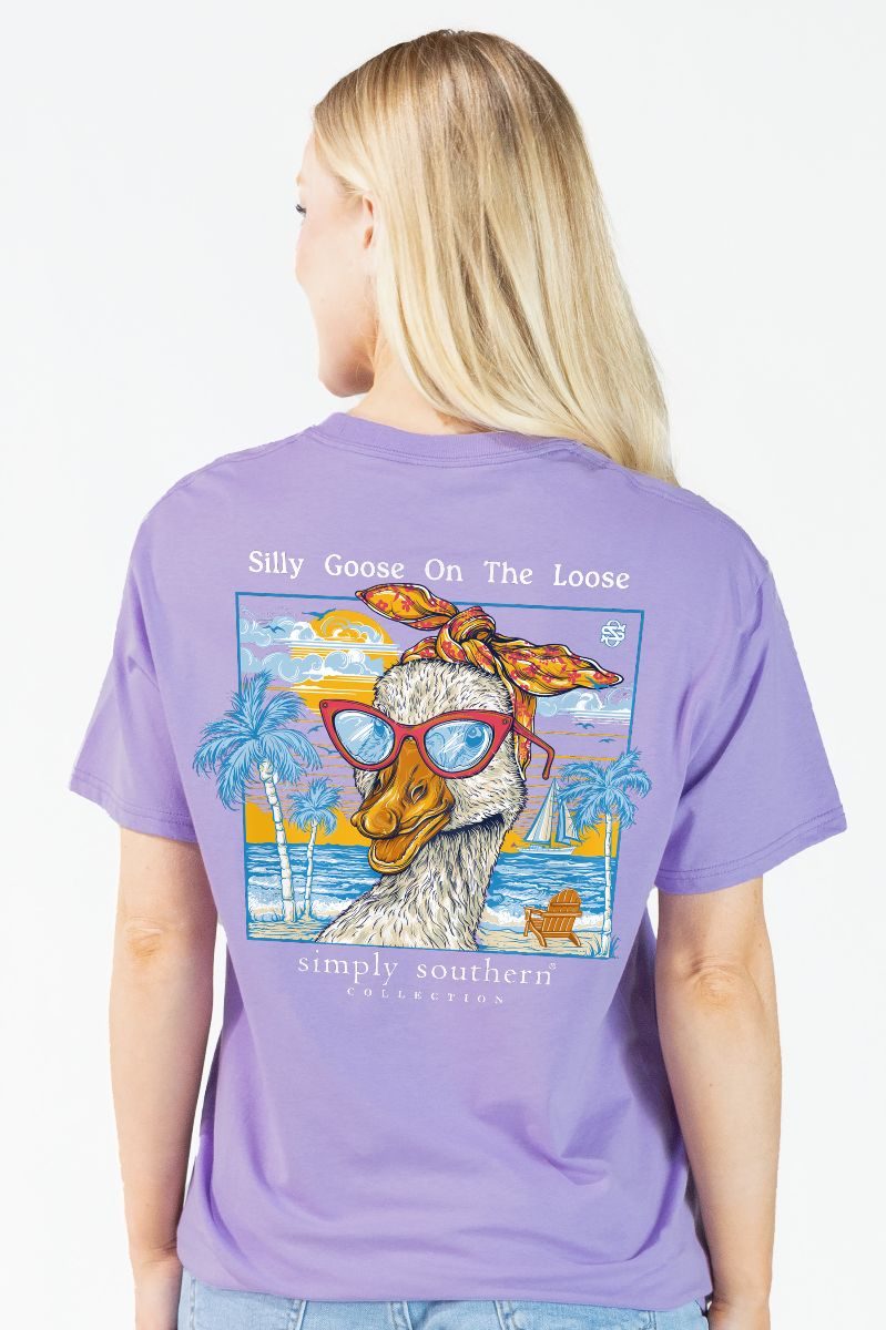 Simply Southern Silly Goose Grape - Adult & Kids T-Shirts, Sweatshirts & Hoodies apparel design preview 1
