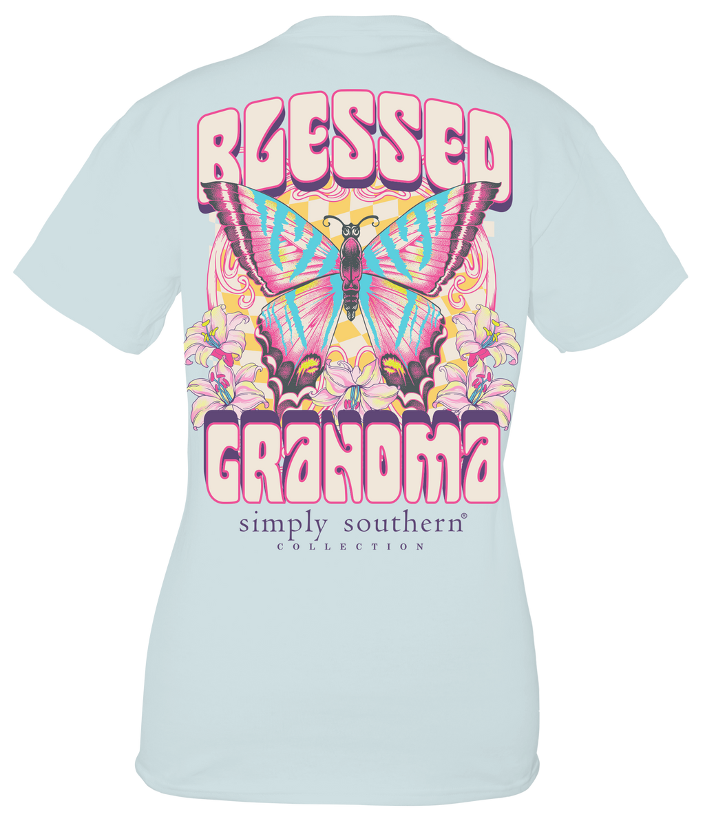 Simply Southern Blessed Grandma - Adult & Kids T-Shirts, Sweatshirts & Hoodies apparel design preview 1