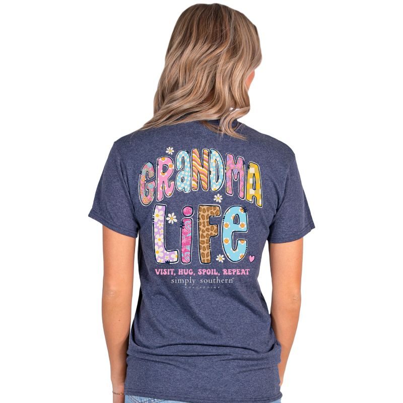 Simply Southern Groovy Grandma Life - Adult & Kids T-Shirts, Sweatshirts & Hoodies apparel design preview 1
