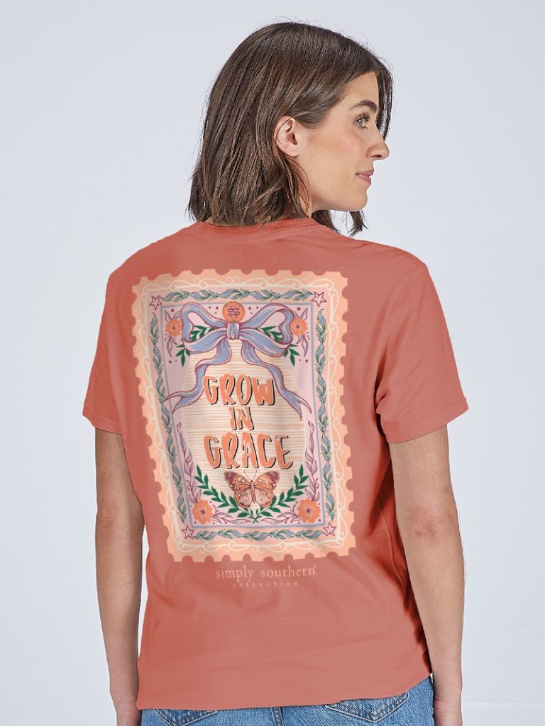 Simply Southern Grow In Grace - Adult & Kids T-Shirts, Sweatshirts & Hoodies apparel design preview 1