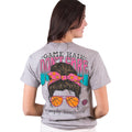 Simply Southern Game Hair Don't Care Basketball - Adult & Kids T-Shirts, Sweatshirts & Hoodies apparel design preview 1