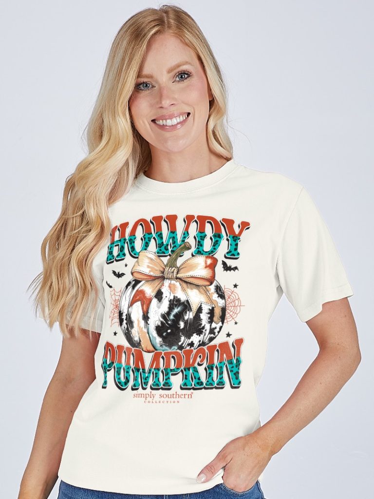 Simply Southern Howdy Pumpkin Fall - Adult & Kids T-Shirts, Sweatshirts & Hoodies apparel design preview 2