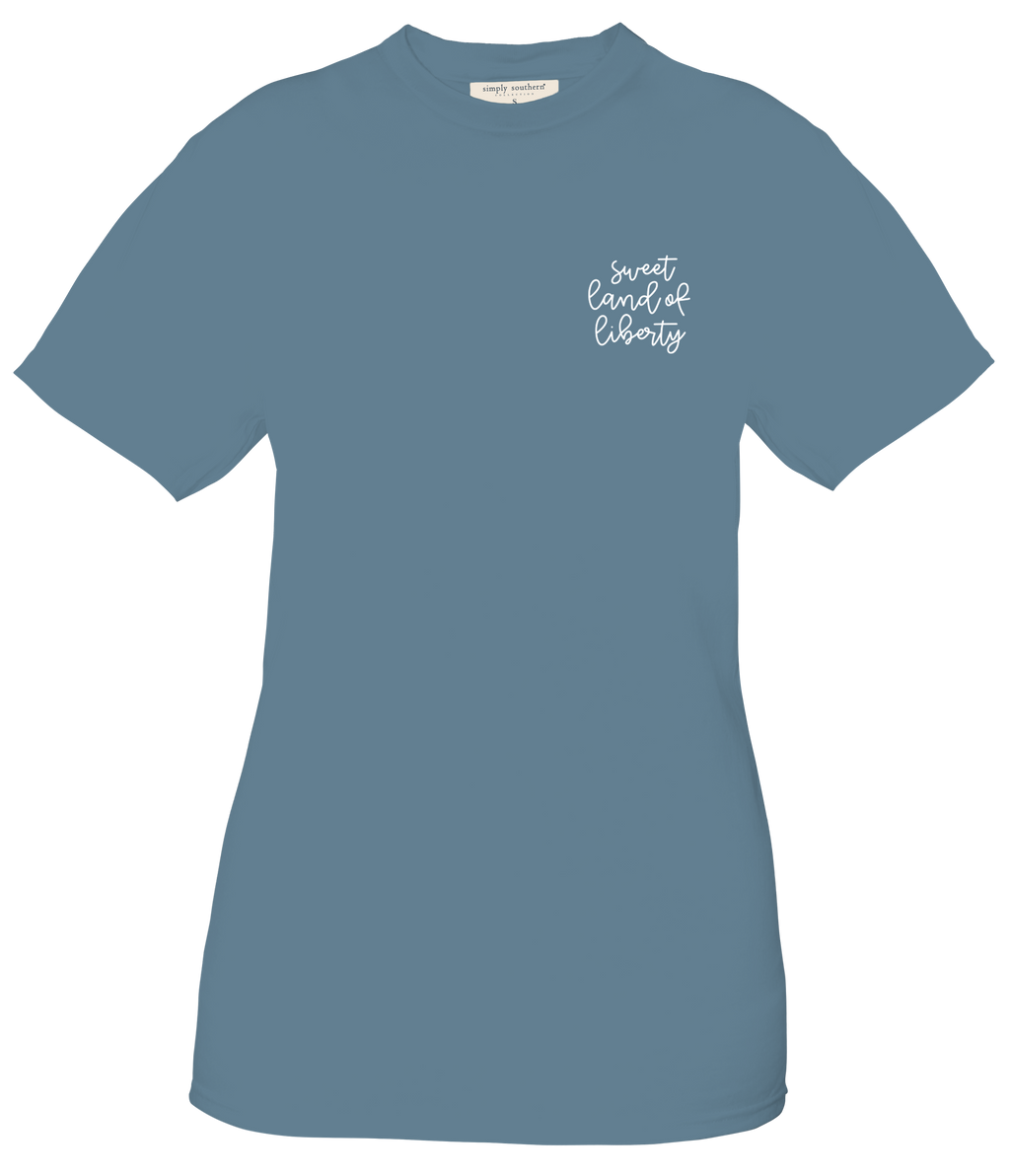 Simply Southern USA Knit Flag - Adult & Kids T-Shirts, Sweatshirts & Hoodies apparel design preview 2