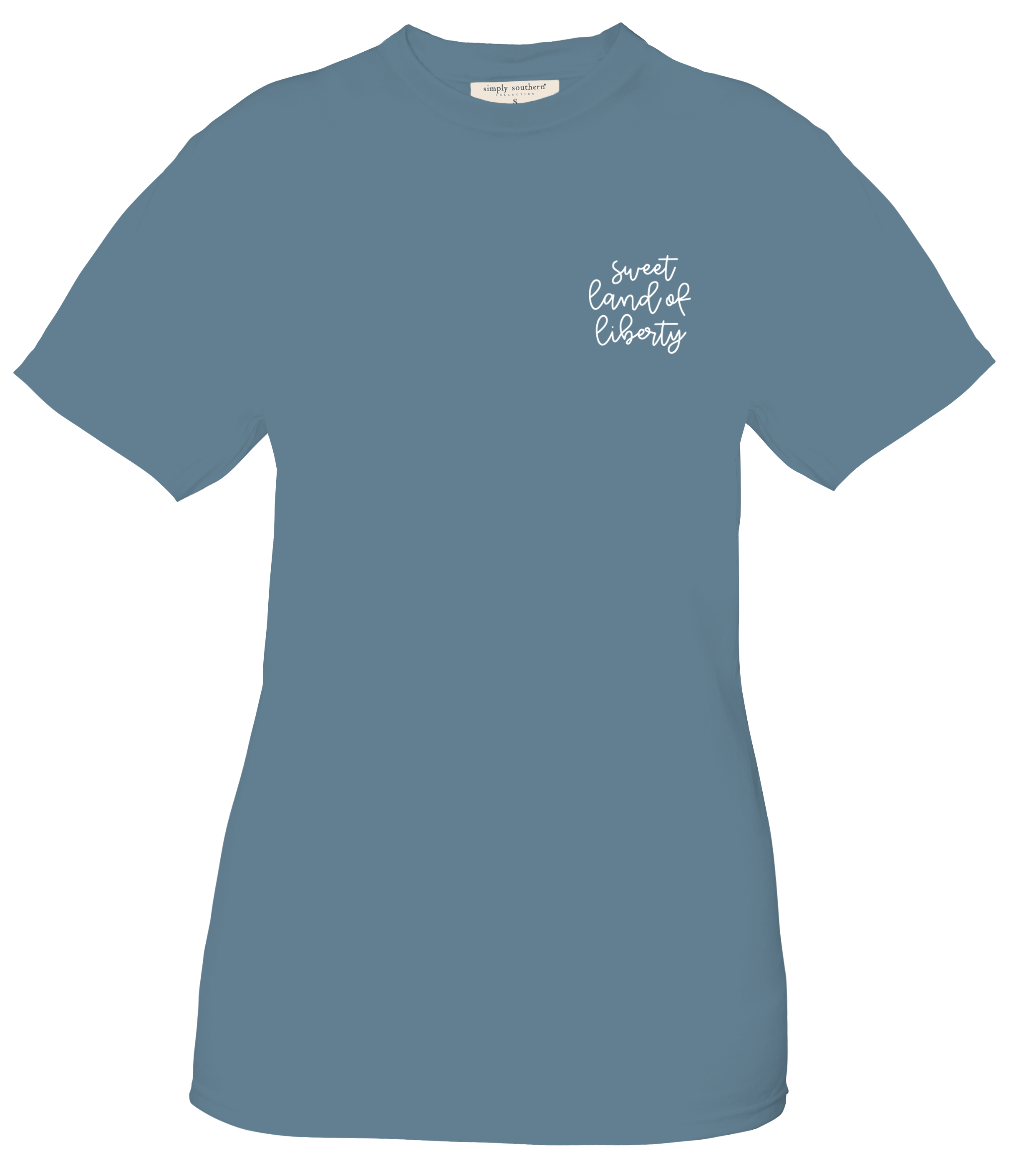 Simply Southern USA Knit Flag - Adult & Kids T-Shirts, Sweatshirts & Hoodies apparel design preview 2