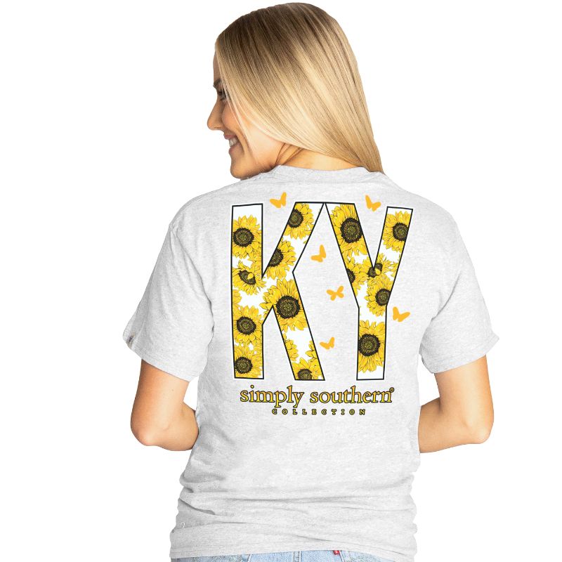 SALE Simply Southern Preppy Kentucky Sunflower - Adult & Kids T-Shirts, Sweatshirts & Hoodies apparel design preview 1