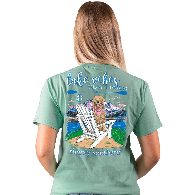 SALE Simply Southern Preppy Lake Vibes Fun Times - Adult & Kids T-Shirts, Sweatshirts & Hoodies apparel design preview 1