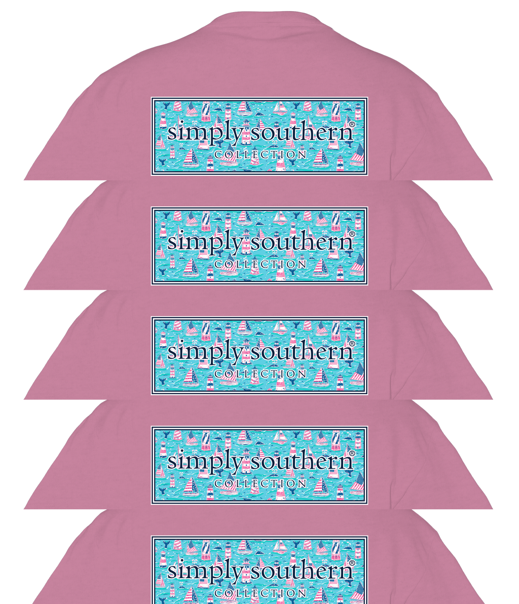 Simply Southern Preppy Classic Lighthouse Logo - Adult & Kids T-Shirts, Sweatshirts & Hoodies apparel design preview 2