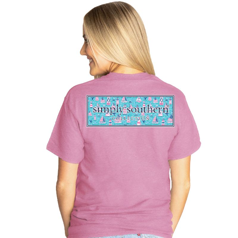 Simply Southern Preppy Classic Lighthouse Logo - Adult & Kids T-Shirts, Sweatshirts & Hoodies apparel design preview 1