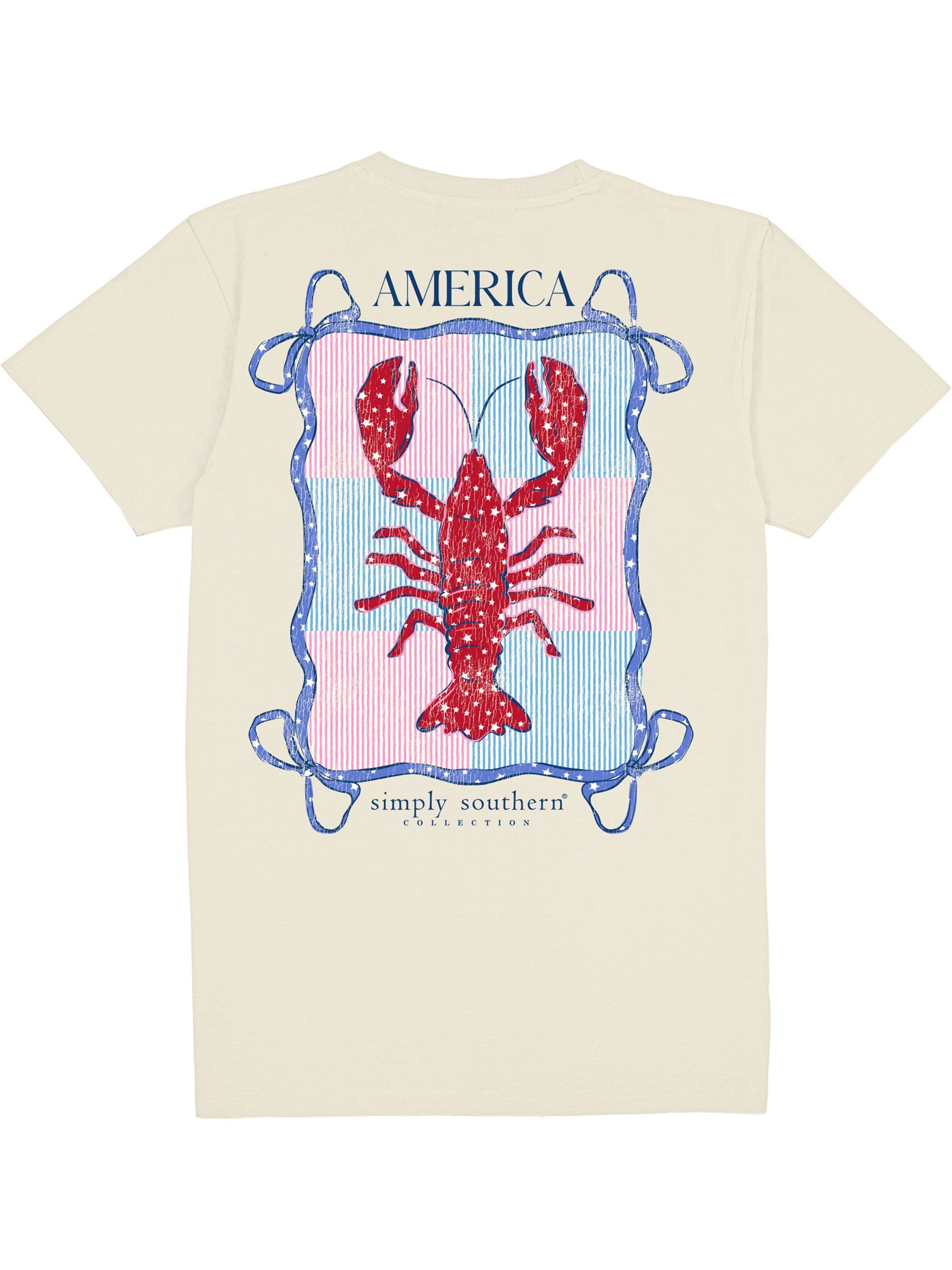 Simply Southern USA Lobster Wisp - Adult & Kids T-Shirts, Sweatshirts & Hoodies apparel design preview 2