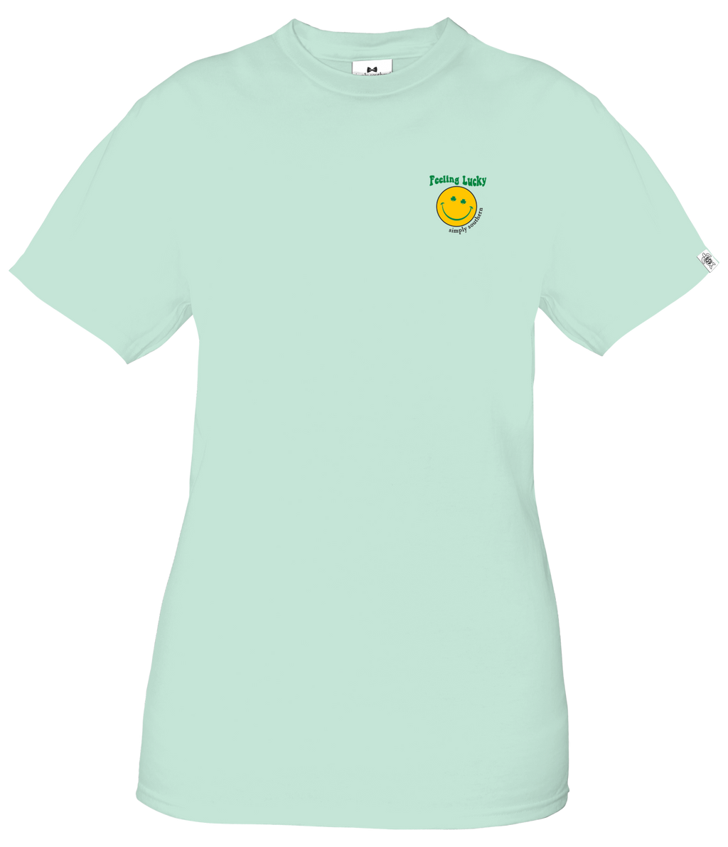 Simply Southern Preppy Lucky Blessed Irish - Adult & Kids T-Shirts, Sweatshirts & Hoodies apparel design preview 2