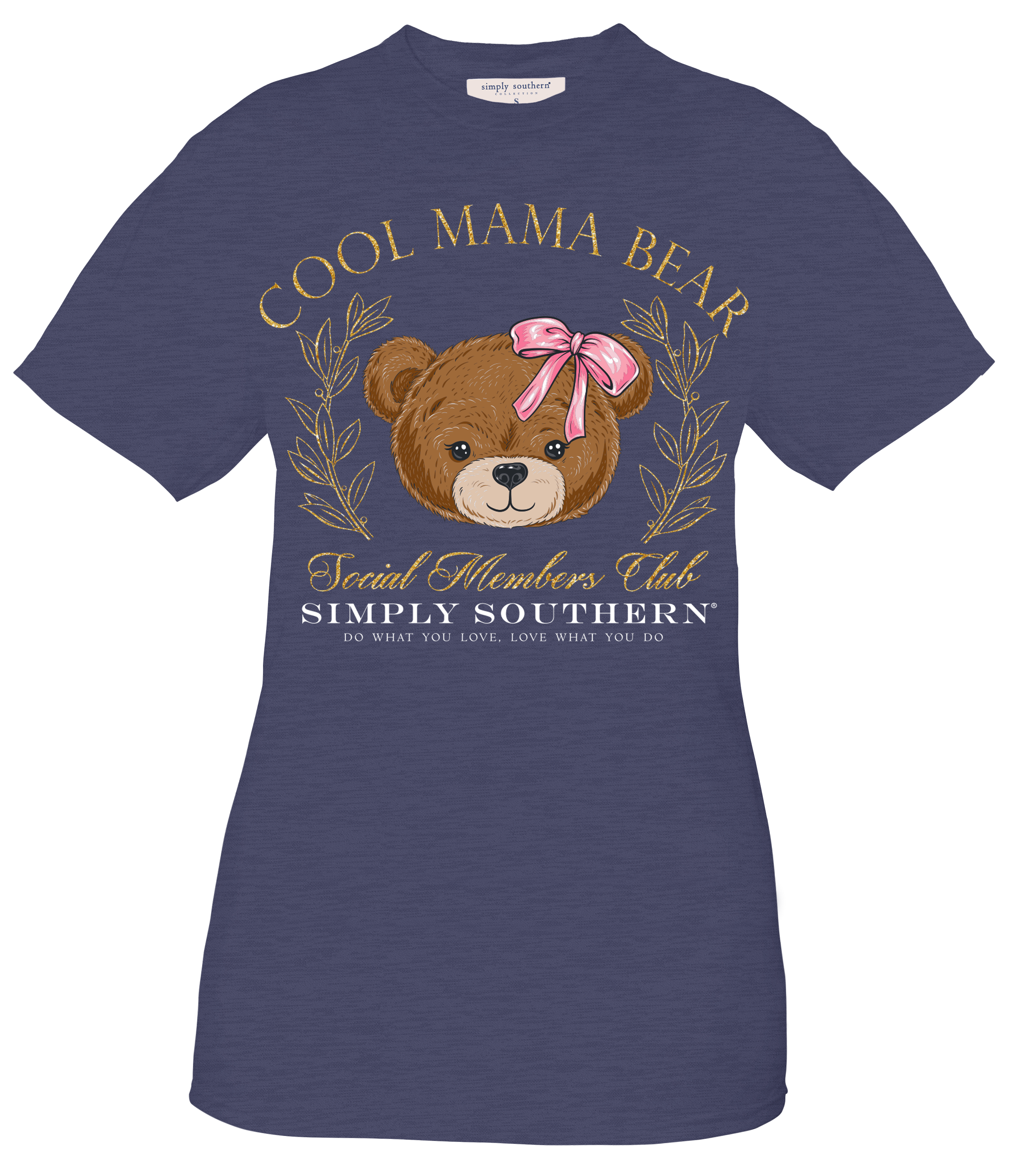 Simply Southern Cool Mama Bear Social Club - Adult & Kids T-Shirts, Sweatshirts & Hoodies apparel design preview 1