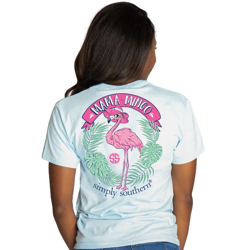 SALE Simply Southern Preppy Mama Flamingo - Adult & Kids T-Shirts, Sweatshirts & Hoodies apparel design preview 1