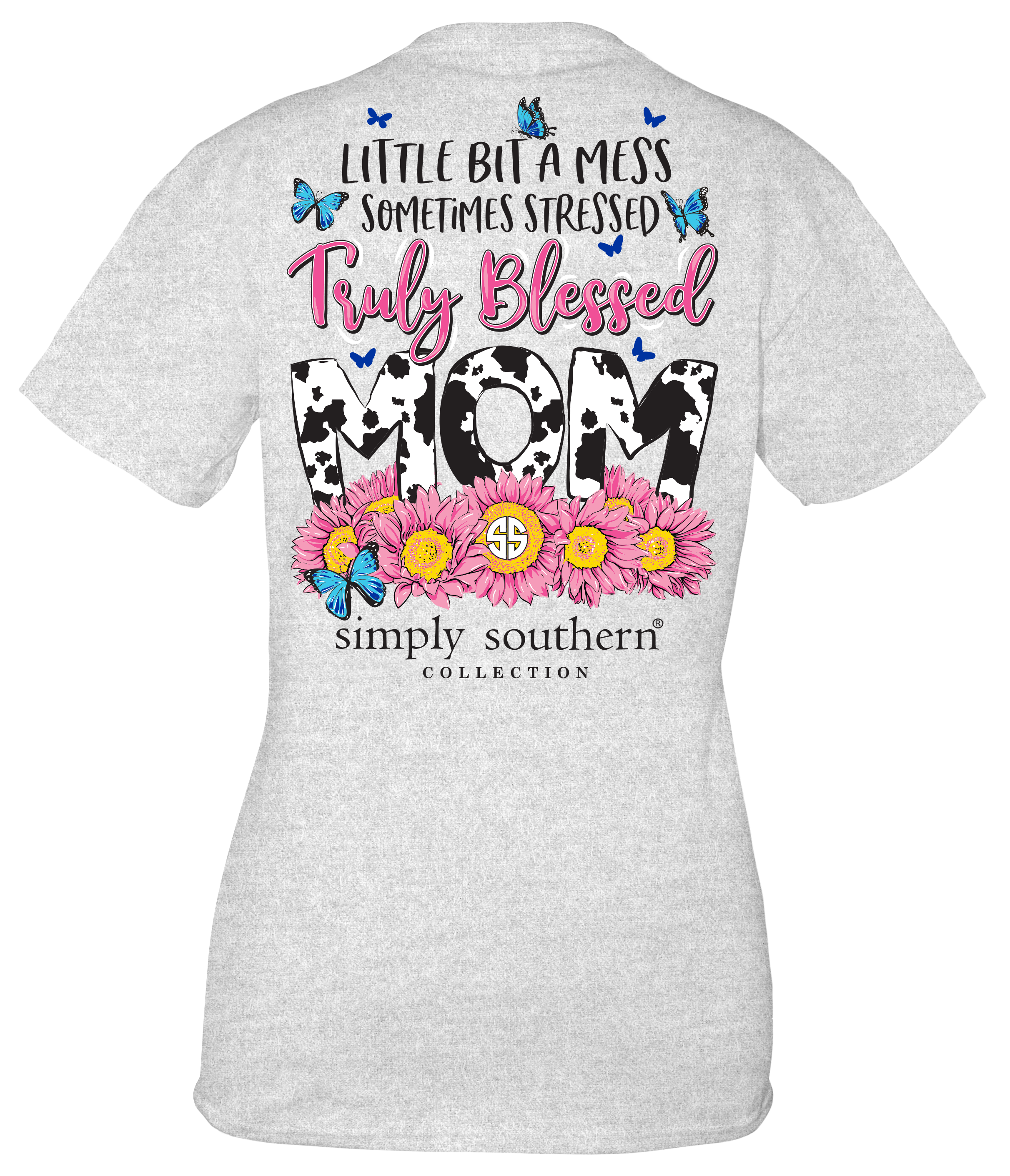 Simply Southern Preppy Truly Blessed Mom - Adult & Kids T-Shirts, Sweatshirts & Hoodies apparel design preview 2