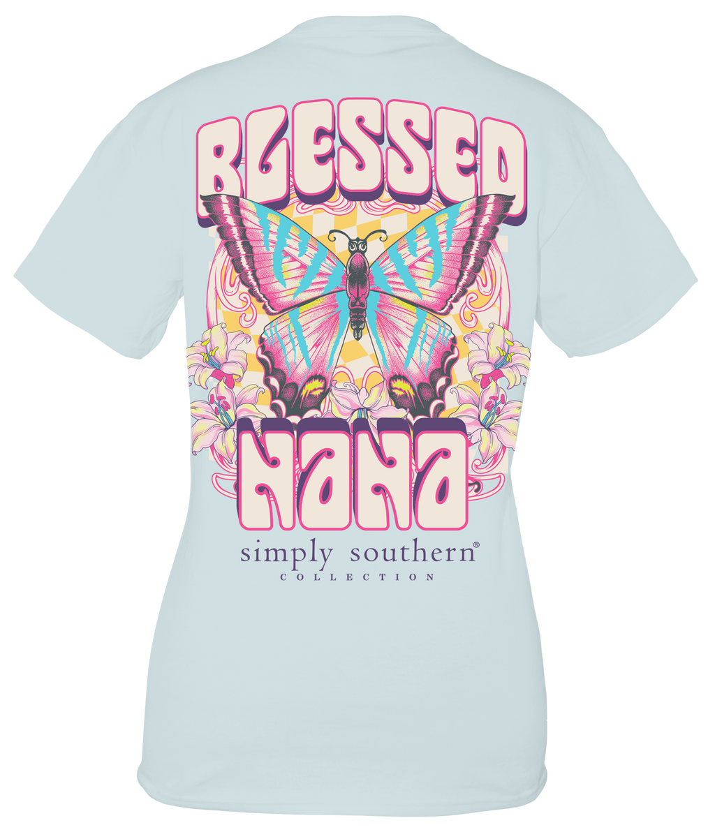 Simply Southern Blessed Nana - Adult & Kids T-Shirts, Sweatshirts & Hoodies apparel design preview 1