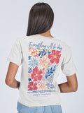 Simply Southern Be Okay Flowers - Adult & Kids T-Shirts, Sweatshirts & Hoodies apparel design preview 1