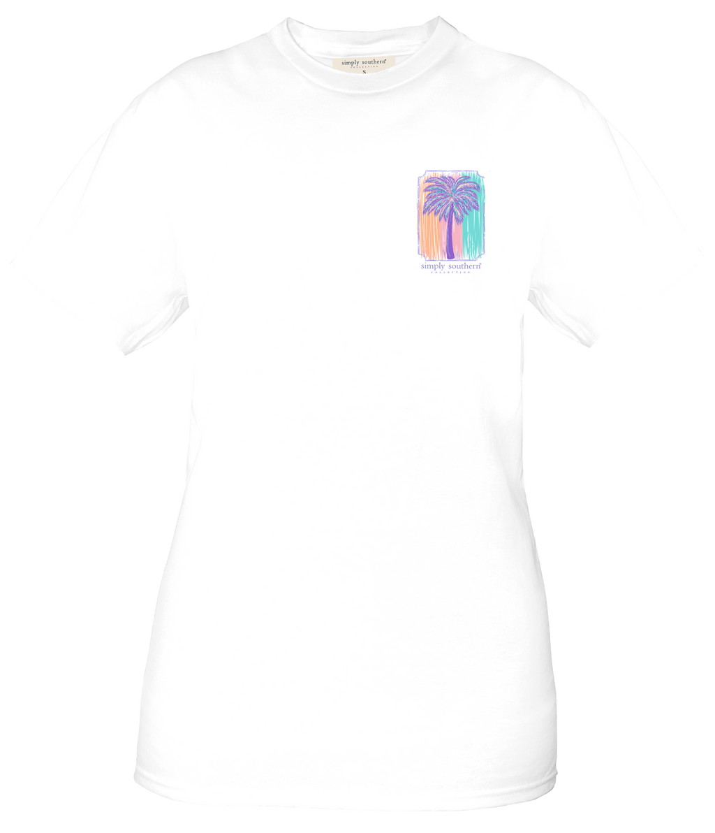Simply Southern Palm Tree White - Adult & Kids T-Shirts, Sweatshirts & Hoodies apparel design preview 2