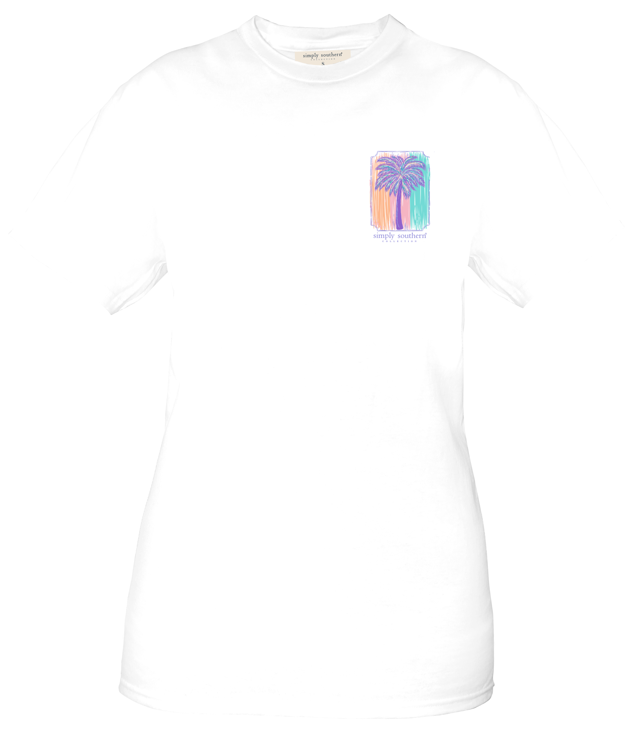 Simply Southern Palm Tree White - Adult & Kids T-Shirts, Sweatshirts & Hoodies apparel design preview 2