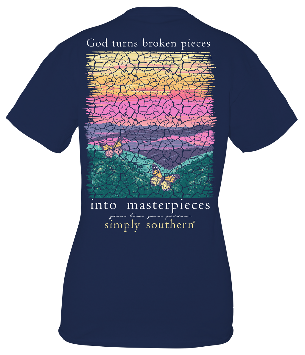 Simply Southern Broken Pieces - Adult & Kids T-Shirts, Sweatshirts & Hoodies apparel design preview 1