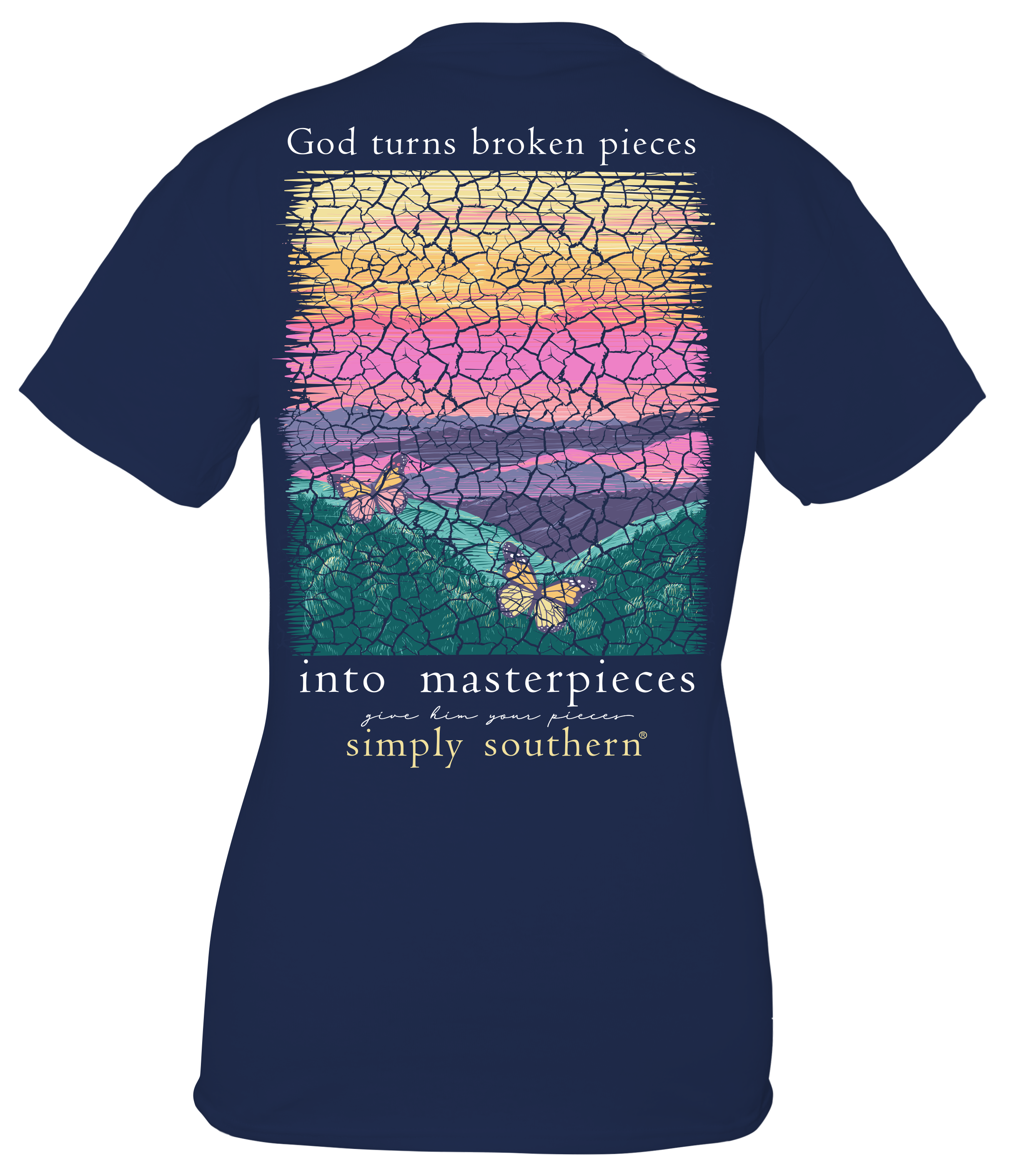 Simply Southern Broken Pieces - Adult & Kids T-Shirts, Sweatshirts & Hoodies apparel design preview 1