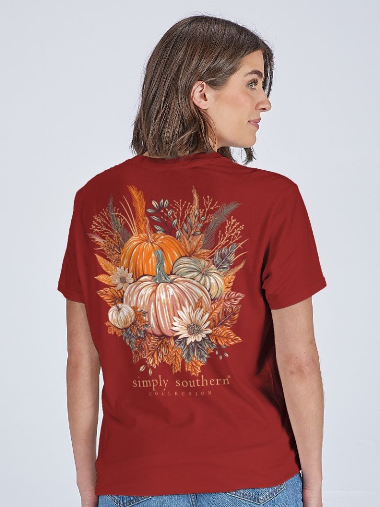Simply Southern Harvest Pumpkins Fall - Adult & Kids T-Shirts, Sweatshirts & Hoodies apparel design preview 2
