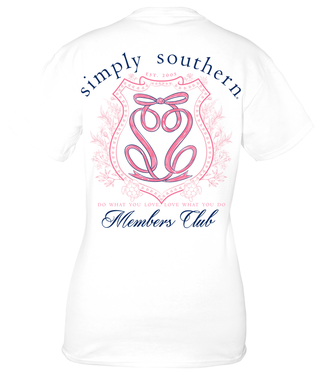 Simply Southern Ribbon Logo Members Club - Adult & Kids T-Shirts, Sweatshirts & Hoodies apparel design preview 1