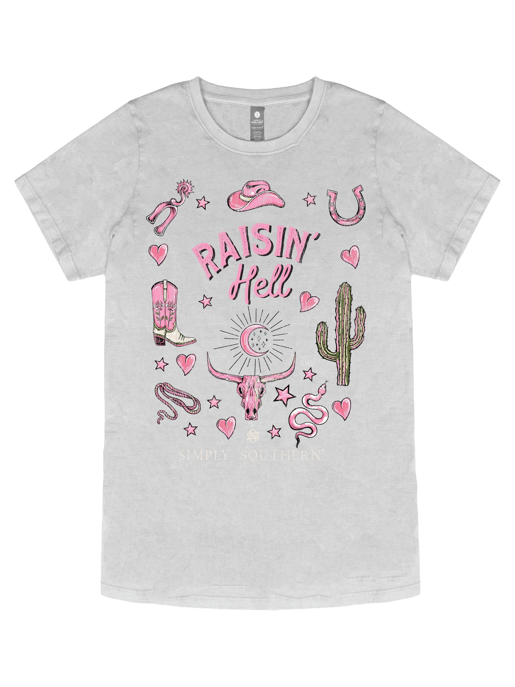 Simply Southern Rasin Hell Washed Shadow - Adult & Kids T-Shirts, Sweatshirts & Hoodies apparel design preview 2