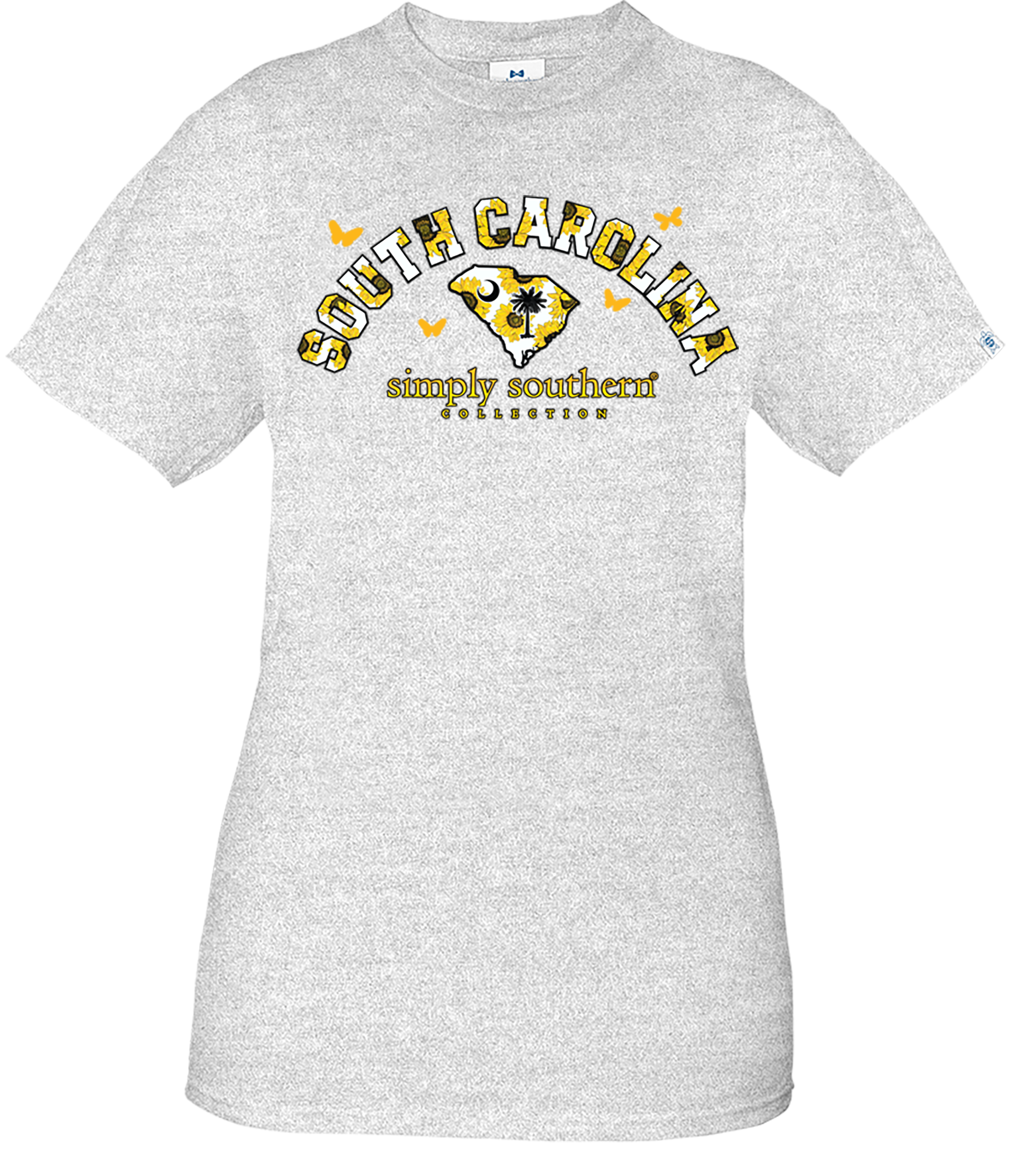 Simply Southern Preppy South Carolina Sunflower - Adult & Kids T-Shirts, Sweatshirts & Hoodies apparel design preview 2