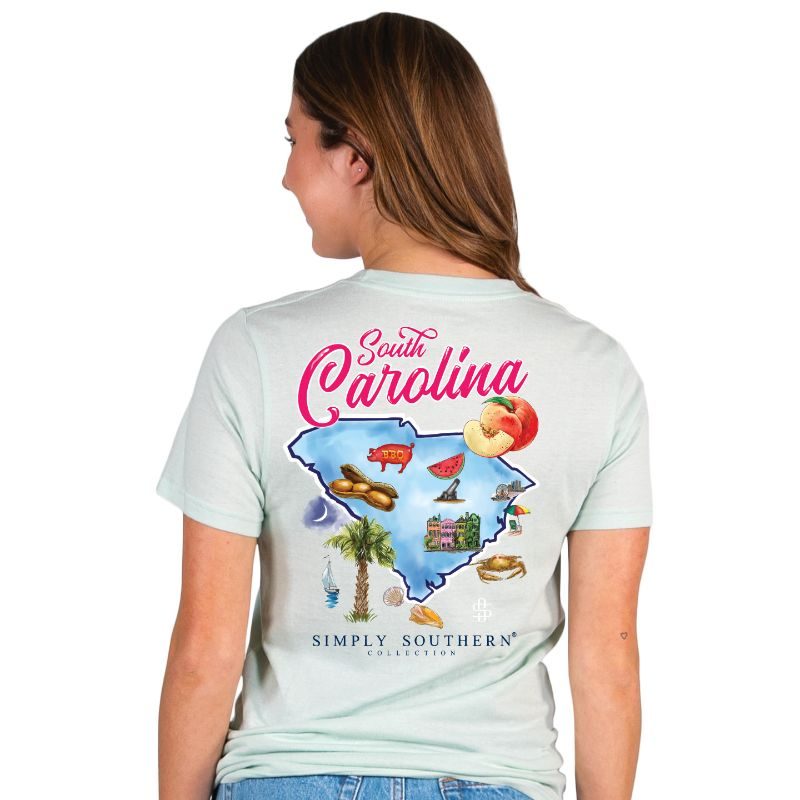 Simply Southern Preppy South Carolina Breeze - Adult & Kids T-Shirts, Sweatshirts & Hoodies apparel design preview 1
