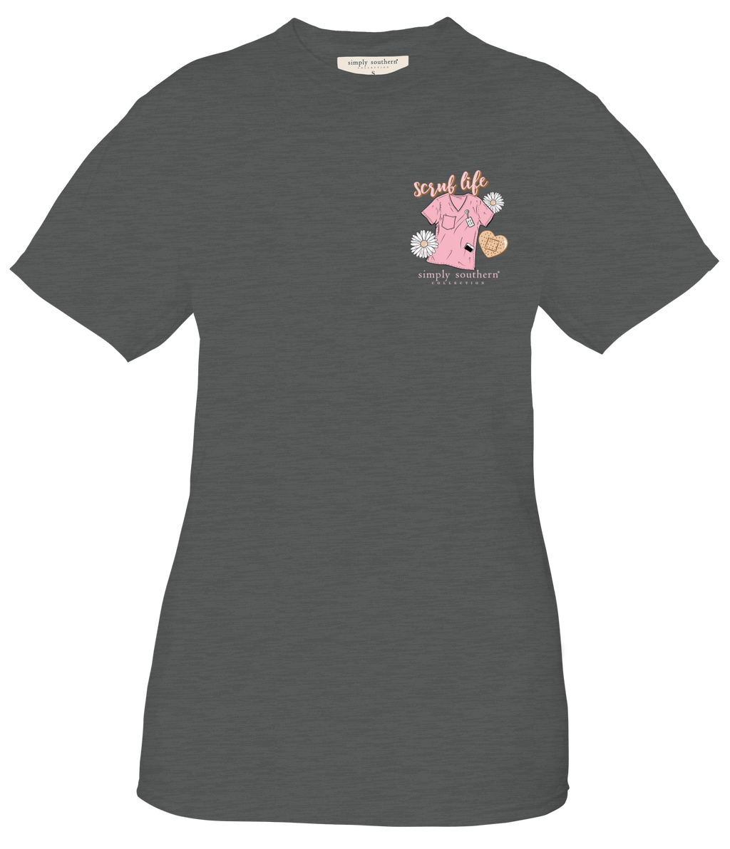 Simply Southern Scrub Life Nurse - Adult & Kids T-Shirts, Sweatshirts & Hoodies apparel design preview 2