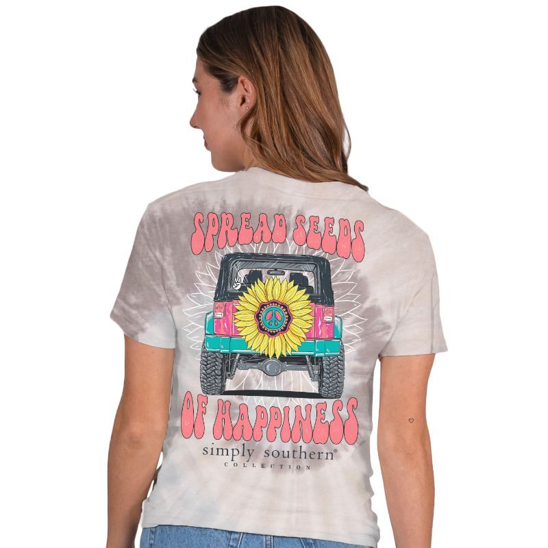 SALE Simply Southern Seeds Happiness Tie Dye - Adult & Kids T-Shirts, Sweatshirts & Hoodies apparel design preview 1