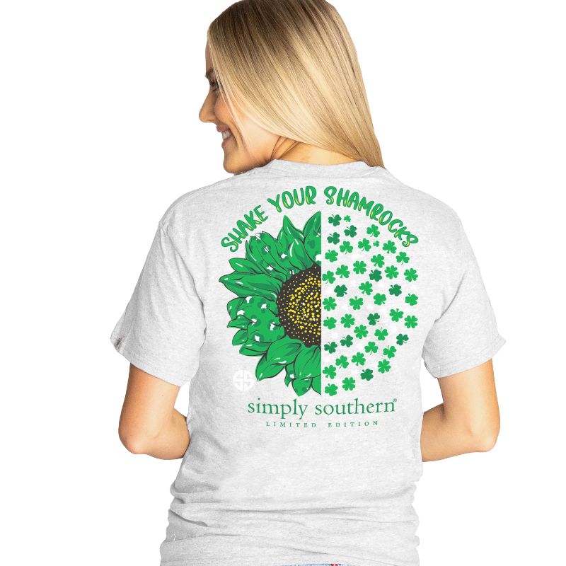 Simply Southern Preppy Shake Your Shamrocks Irish - Adult & Kids T-Shirts, Sweatshirts & Hoodies apparel design preview 1