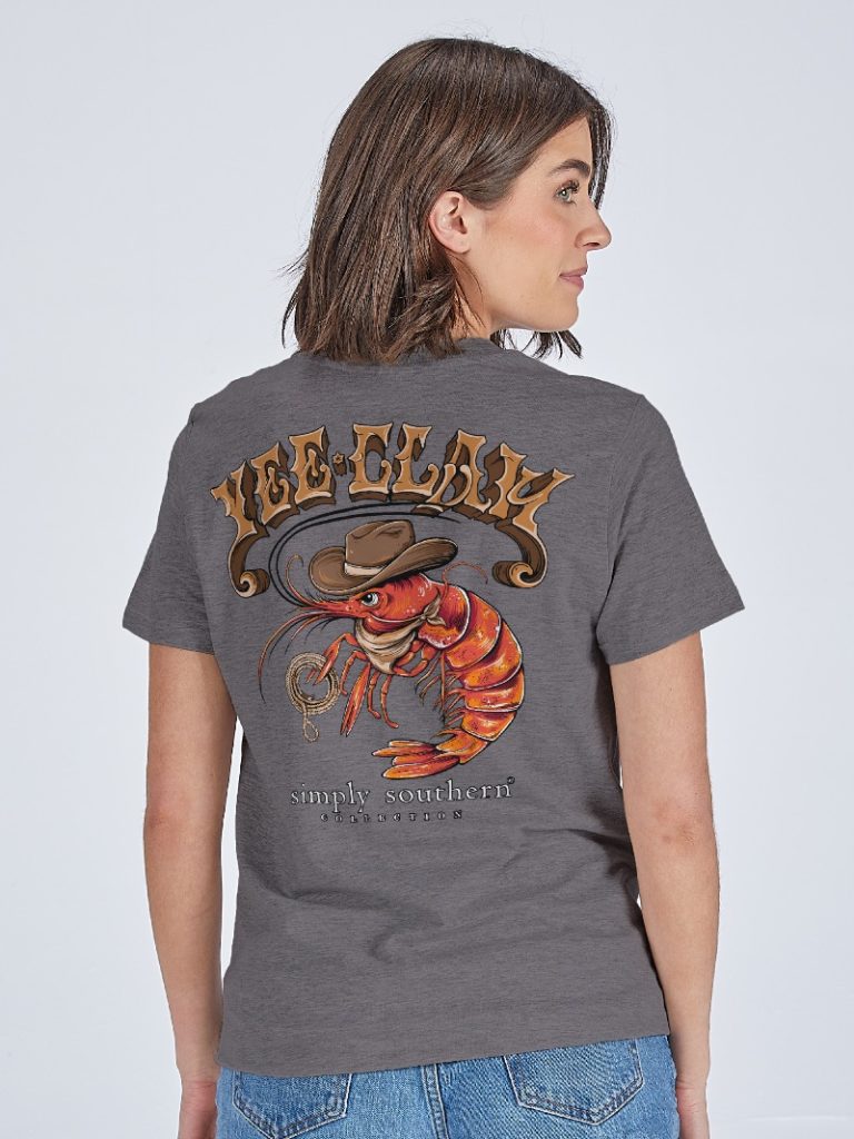 Simply Southern Shrimp Claw - Adult & Kids T-Shirts, Sweatshirts & Hoodies apparel design preview 1