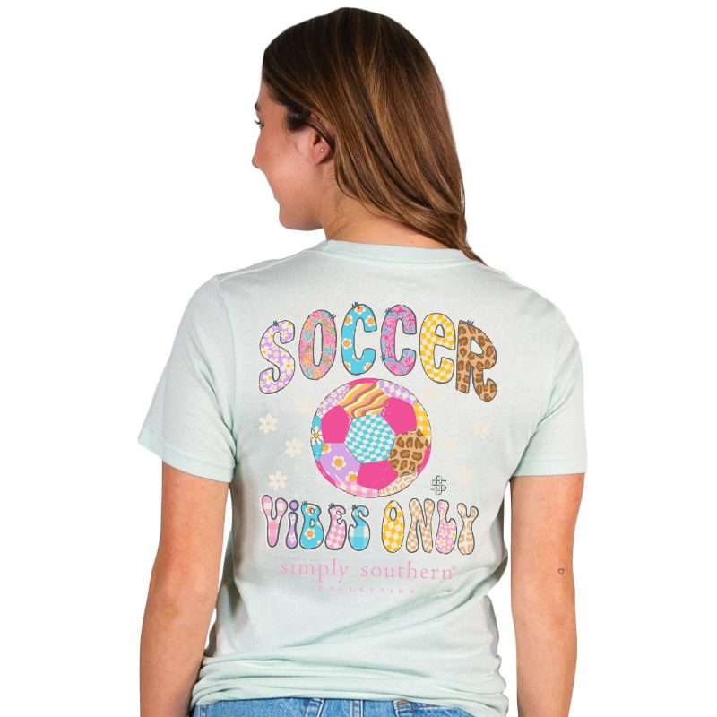 Simply Southern Soccer Vibes - Adult & Kids T-Shirts, Sweatshirts & Hoodies apparel design preview 1