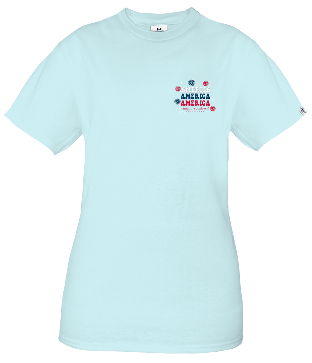 Simply Southern Born To Sparkle USA - Adult & Kids T-Shirts, Sweatshirts & Hoodies apparel design preview 2