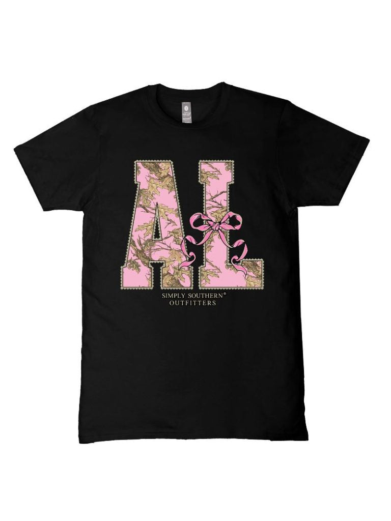 Simply Southern Alabama Camo Bow Black - Adult & Kids T-Shirts, Sweatshirts & Hoodies apparel design preview 2