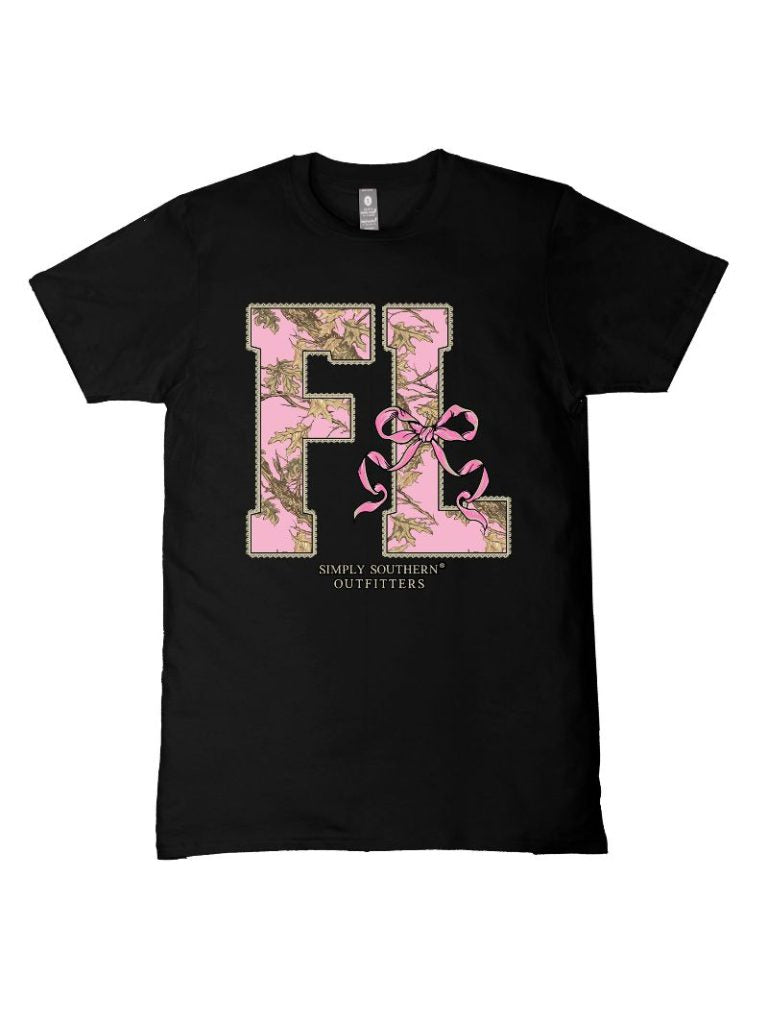 Simply Southern Florida Camo Bow Black - Adult & Kids T-Shirts, Sweatshirts & Hoodies apparel design preview 2
