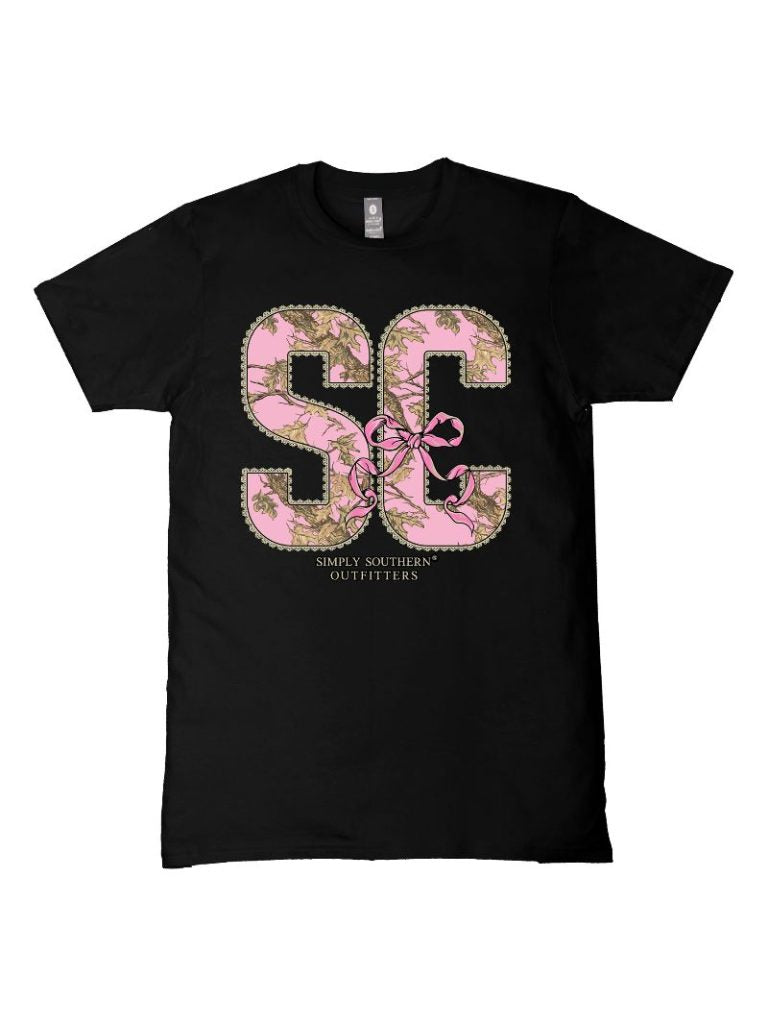 Simply Southern South Carolina Camo Bow Black - Adult & Kids T-Shirts, Sweatshirts & Hoodies apparel design preview 2