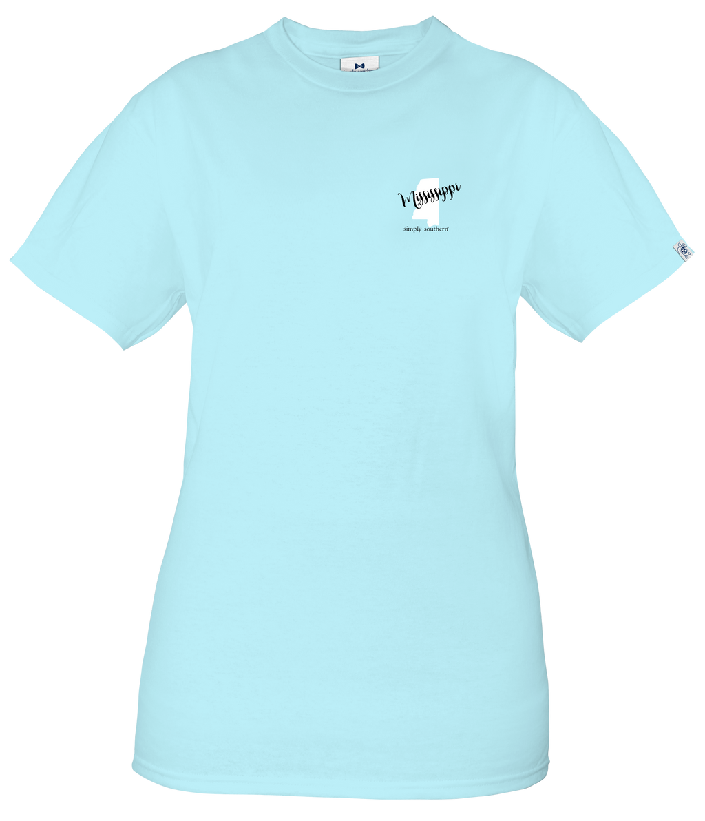 Simply Southern Preppy Mississippi Ice Blue - Adult & Kids T-Shirts, Sweatshirts & Hoodies apparel design preview 2