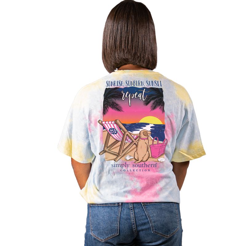 SALE Simply Southern Preppy Sunrise Sunset Beach - Adult & Kids T-Shirts, Sweatshirts & Hoodies apparel design preview 1