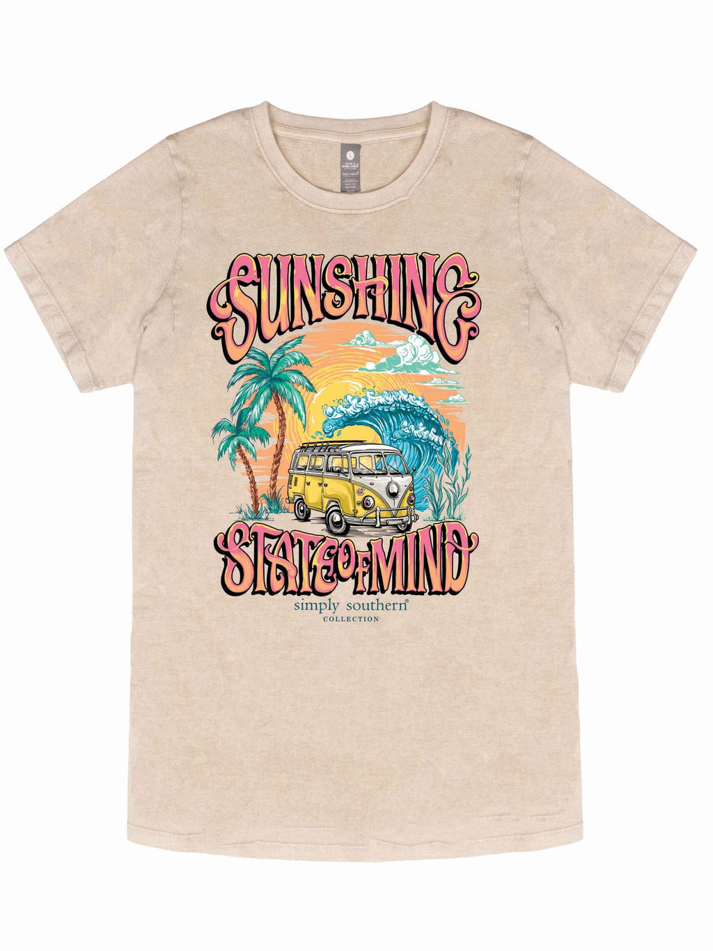Simply Southern Sunshine Washed Cream - Adult & Kids T-Shirts, Sweatshirts & Hoodies apparel design preview 2
