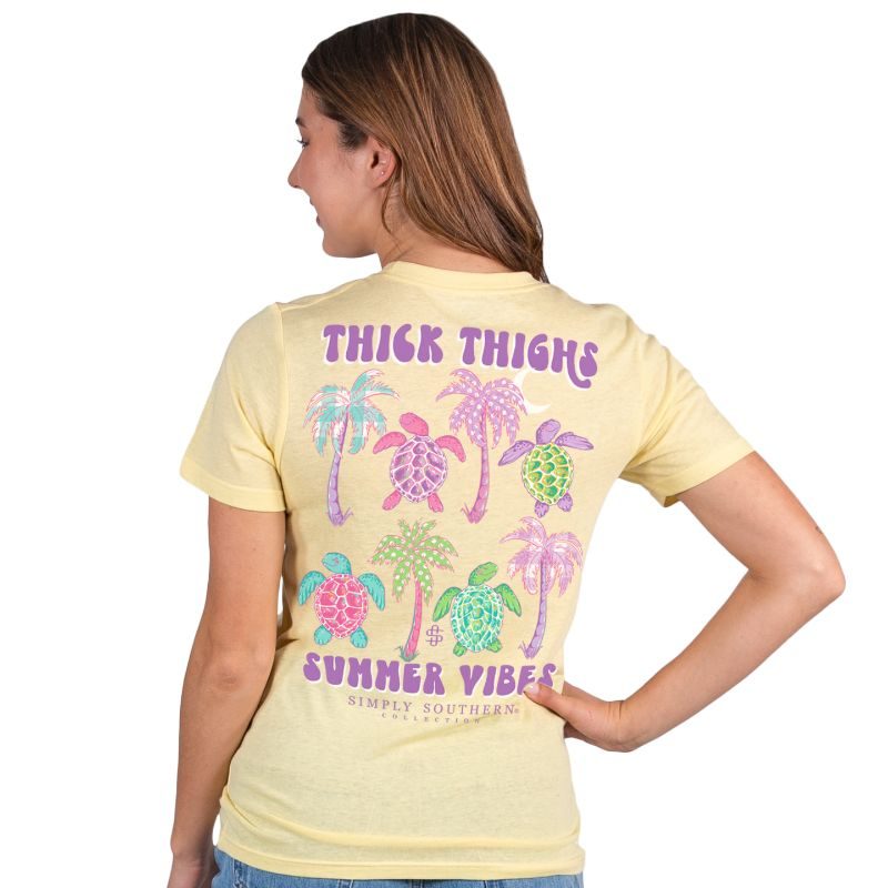 SALE Simply Southern Thick Thighs Summer Vibes Soft - Adult & Kids T-Shirts, Sweatshirts & Hoodies apparel design preview 1